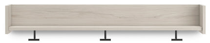 Socalle - Wall Mounted Coat Rack w/Shelf - Light Natural