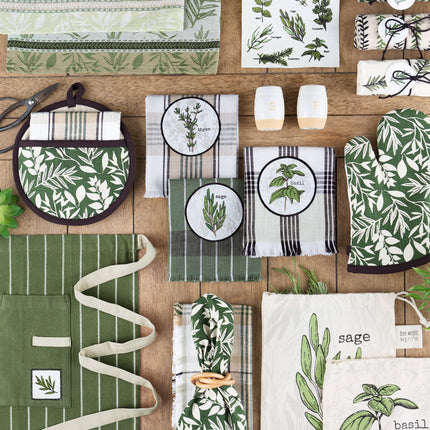 Garden Greens Oven Mitt Gift Set