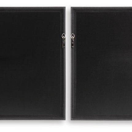 Dirkgrove - Wall Art Set (Set of 2) - Black / White / Brown