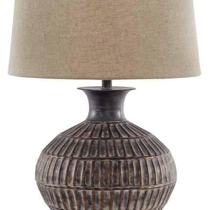 Magan - Metal Table Lamp  - Antique Bronze Finish
