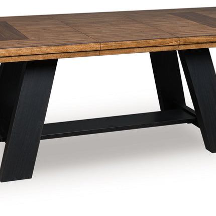 Greddinton - Dining Extension Table - Brown / Black
