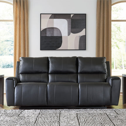 Glossmore - Reclining Sofa - Black