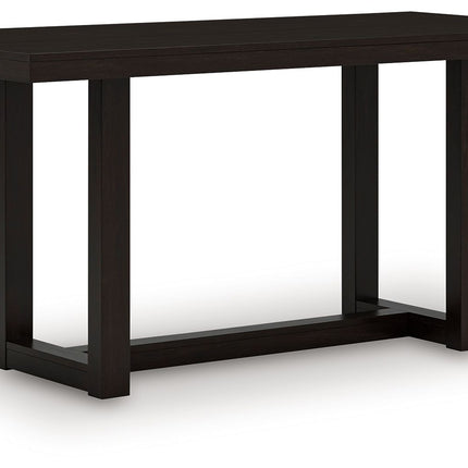Neymorton - 5 Pc. - Rectangular Dining Room Counter Table, 4 Barstools - Dark Grayish Brown