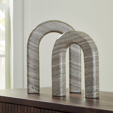 Keithton - Sculpture Set (Set of 2) - Taupe