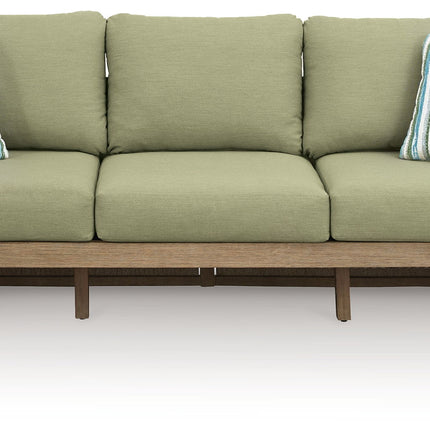 Serena Shores - Sofa With Cushion - Beige / Green