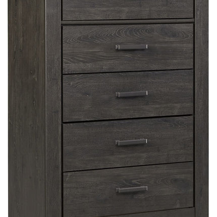 Brinxton - Five Drawer Chest - Charcoal