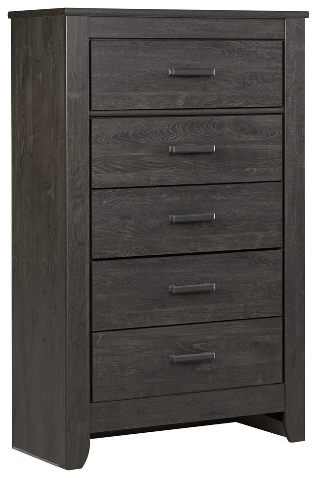 Brinxton - Five Drawer Chest - Charcoal