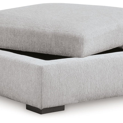 Gabyleigh - Ottoman With Storage - Nickel