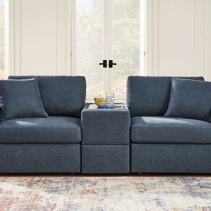 Modmax - 3-Piece Sectional Sofa With Storage Console - Fabric - Ink