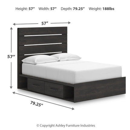 Hollivern - Panel Storage Bed
