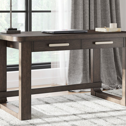 Breckington - Home Office Desk - Dark Brown