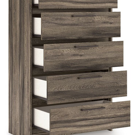 Elbrim - Five Drawer Chest - Brown