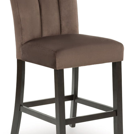 Jeshina - Upholstered Barstool (Set of 2) - Mocha