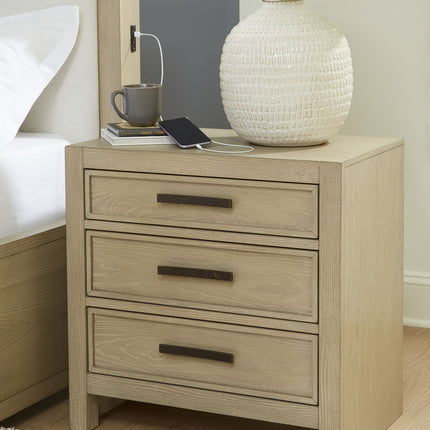Calmoro - Three Drawer Night Stand - Gray