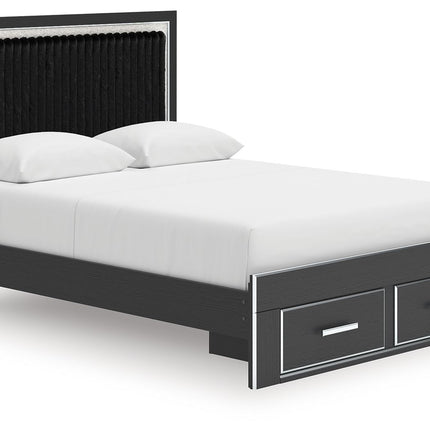 Zuraleus - Upholstered Panel Platform Storage Bed
