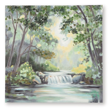 Evermaddick - Wall Art - Green / Gray / White