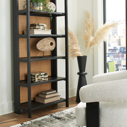 Abyard - Bookcase - Black / Natural