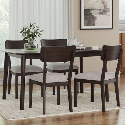 Mallenette - Dining Room Table Set (Set of 5) - Merlot