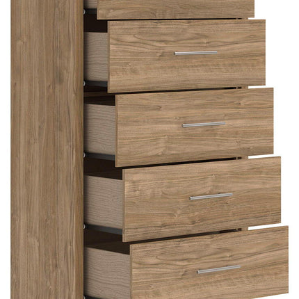 Gramburg - Five Drawer Chest - Warm Natural Brown
