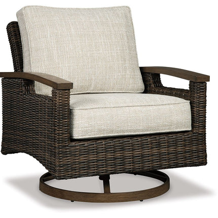 Paradise Trail - Swivel Lounge Chair (Set of 2) - Medium Brown