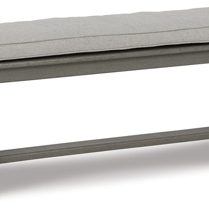 Visola - Bench with Cushion - Gray