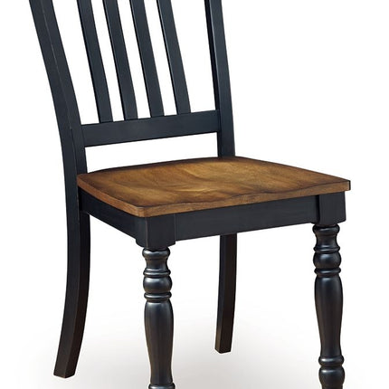 Clorazi - Dining Room Side Chair (Set of 2) - Black / Brown