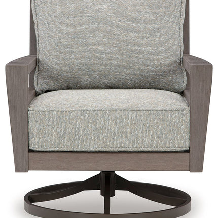 Hillside Barn - Swivel Lounge W/ Cushion - Gray / Brown