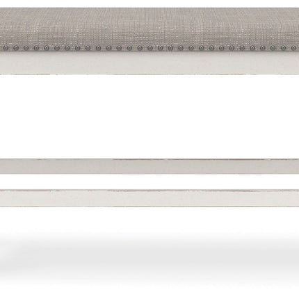 Robbinsdale - Dbl Counter Height Upholstered Dining Bench - Antique White